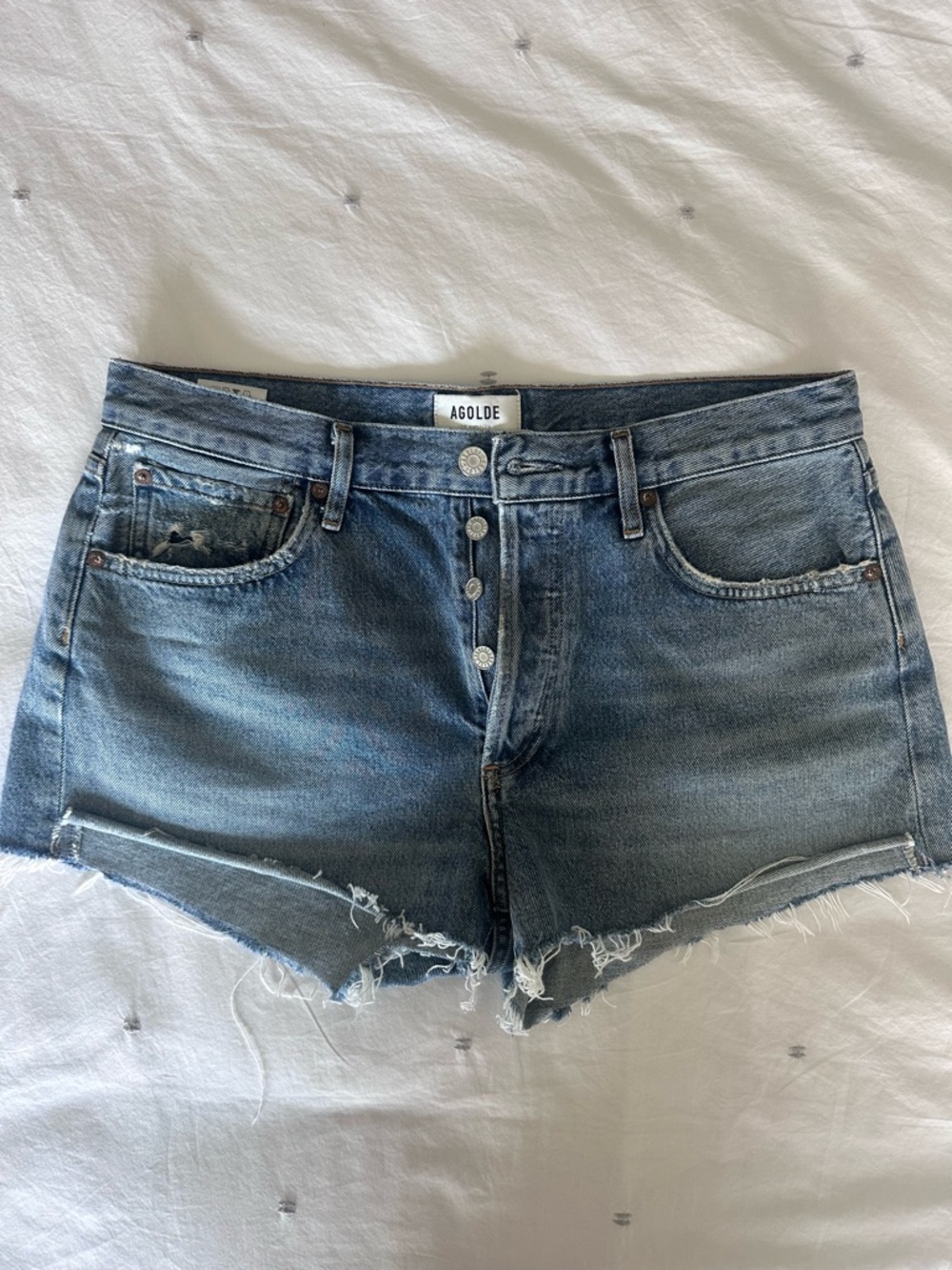 AGOLDE Parker Denim Shorts